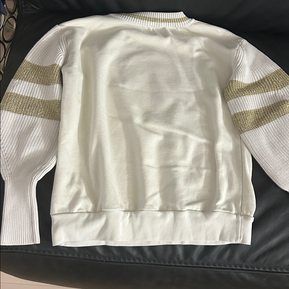 Moncler Cream and Gold Knit Sweater - Picture 8 of 11
